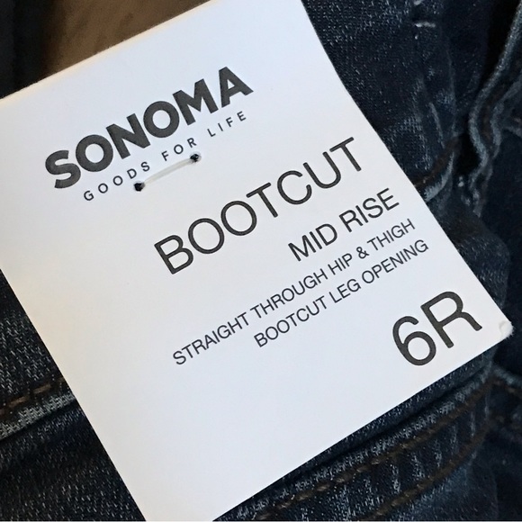 Sonoma Bootcut Jeans Size 6 - NEW - Picture 4 of 9